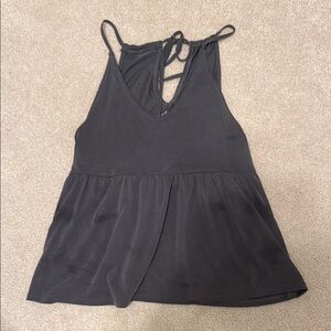 Women's Black Sleeveless Top